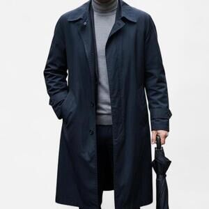 London Fog Vintage Trench Coat Mens 42R Removable Liner 70s